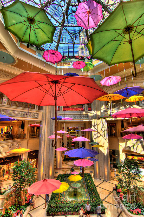 Umbrellas at Palazzo Shops Photograph by Amy Cicconi