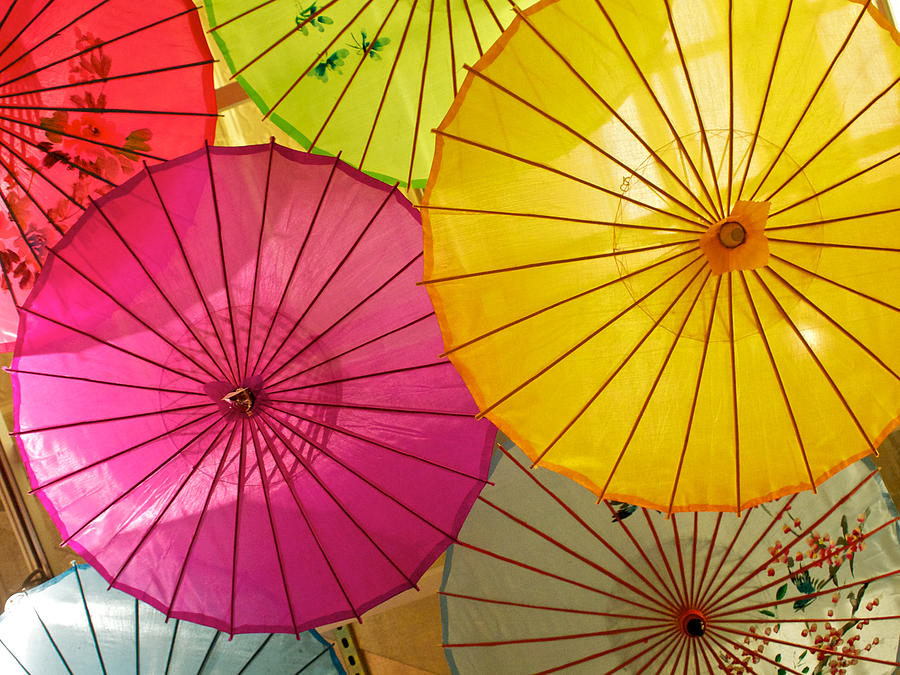Umbrellas Galore Photograph by Cornelis Verwaal