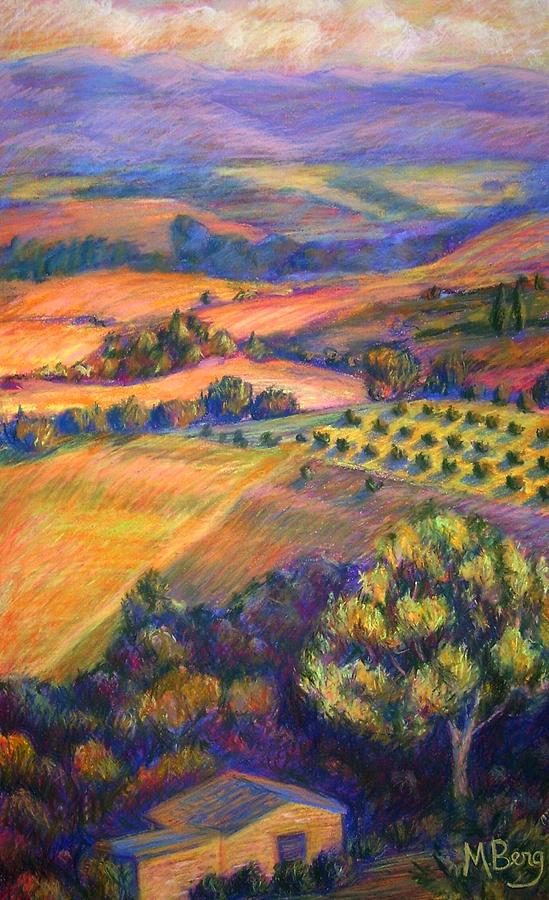 Umbrian Landscape Painting by Marian Berg