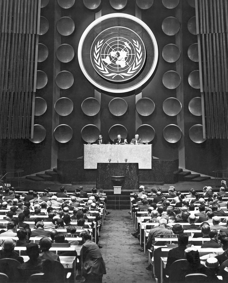 New York City Photograph - UN General Assembly by Underwood Archives