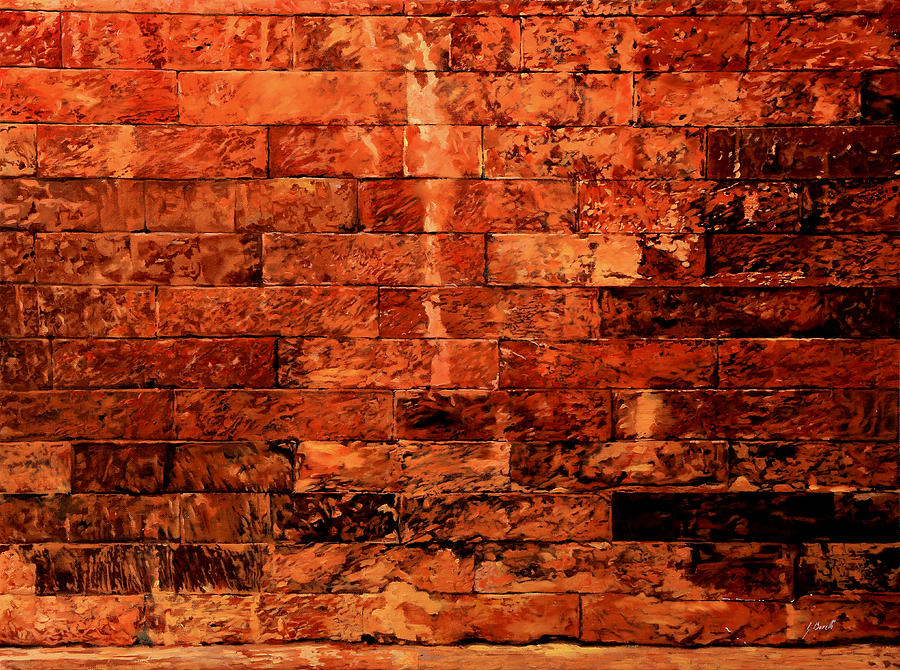 Brick Painting - Un Po Per Ridere by Guido Borelli