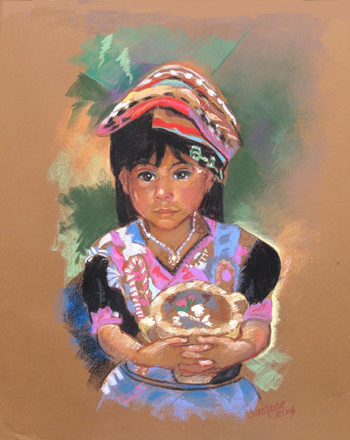Una  nuevo poco vendedor Guatemalan Painting by Suzanne Giuriati Cerny