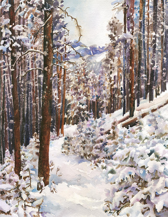 Unbroken Snow Painting by Anne Gifford