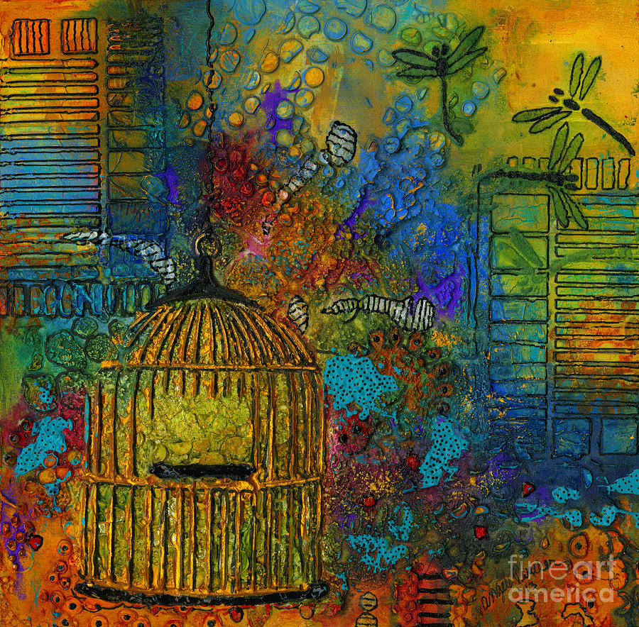 Uncaged Mixed Media by Angela L Walker