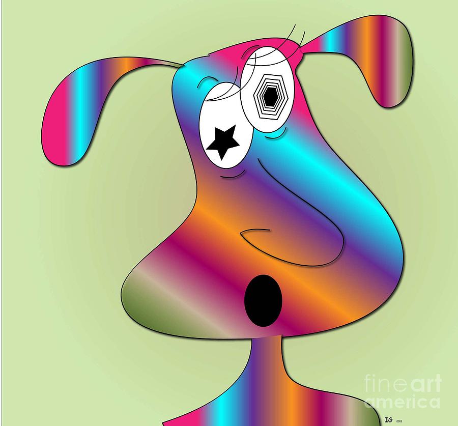 Dog Digital Art - Uncle George Needs you by Iris Gelbart