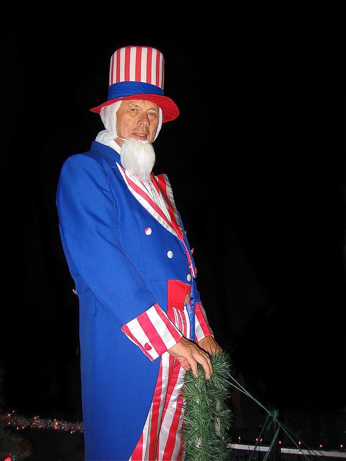 Uncle Sam Christmas parade Eloy Arizona 2006 Photograph by David Lee Guss