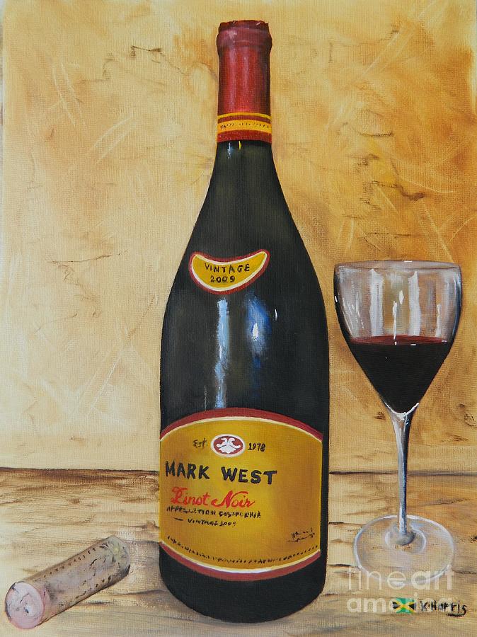 Uncorked - Mark West Painting by Kenneth Harris