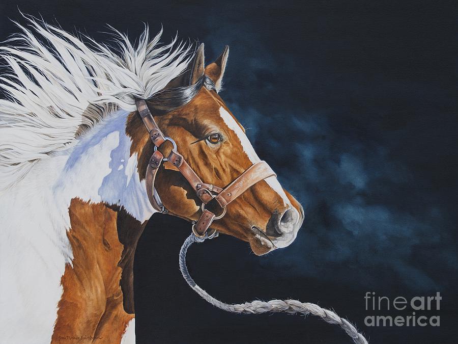 Horse Painting - Undaunted by Joni Beinborn