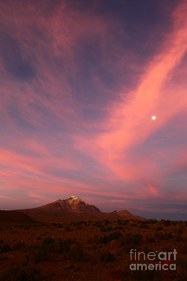 Sunset Photograph - Under Altiplano Skies by James Brunker