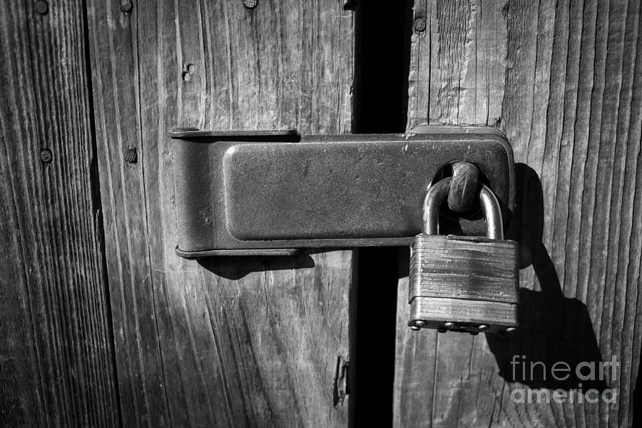 Vintage Photograph - Under Lock 7 Key by Tammy Chesney