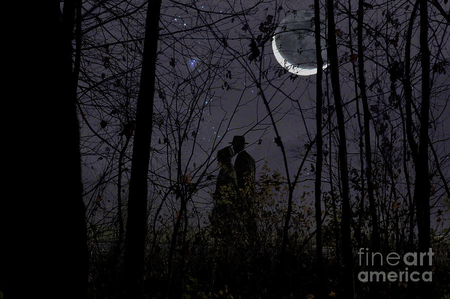 Amish Photograph - Under Moon by David Arment