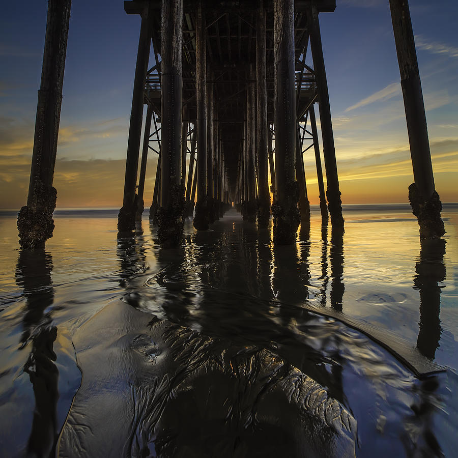 Under the Oceanside Pier 2 Photograph by Larry Marshall