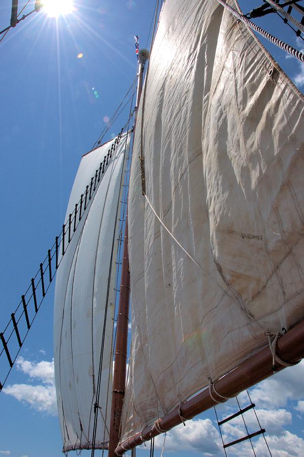 Tall Ship Photograph - Under Sail by Valerie Kirkwood