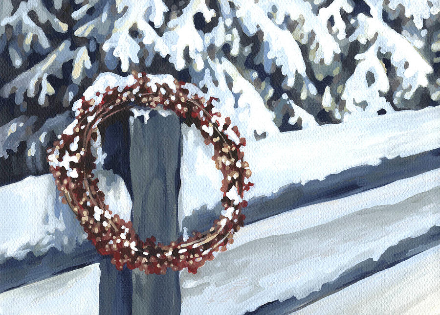 Under Snow 2 Painting by Natasha Denger