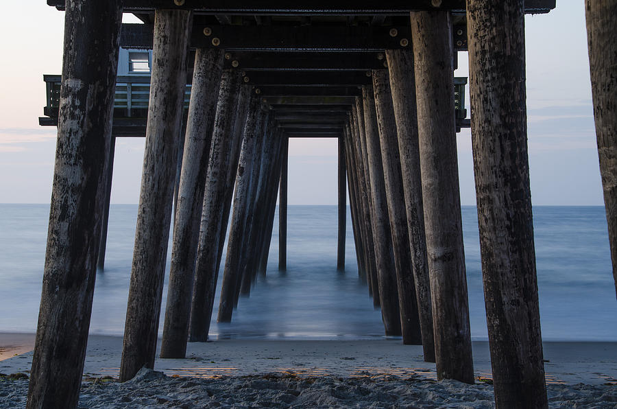 Under the 14th Street Pier - Ocean City New Jersey Photograph by Bill Cannon