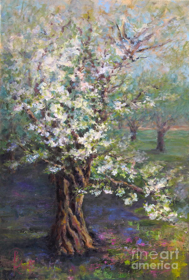 Under The Apple Tree Painting