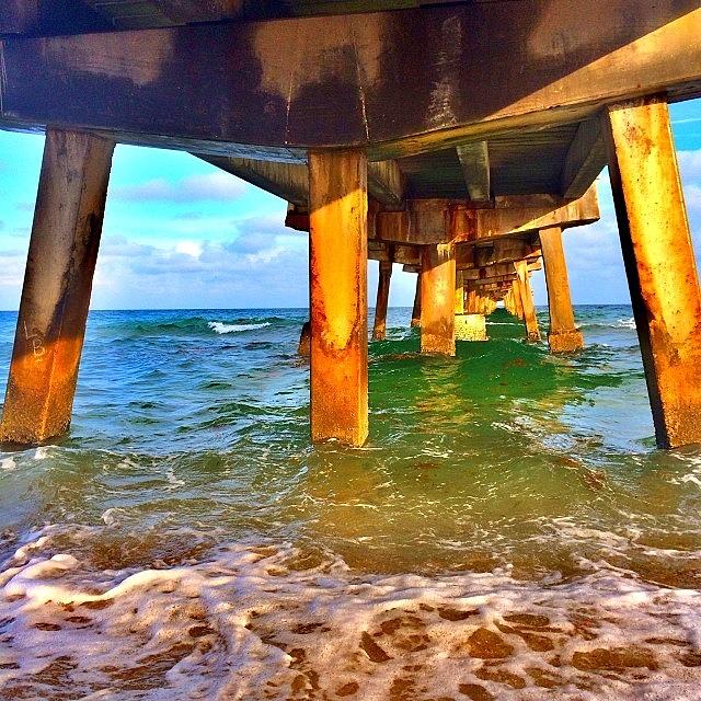 Under The Boardwalk. #fortlauderdale Photograph by Nathan Gardner