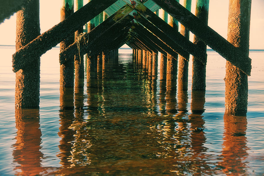 Abstract Photograph - Under The Boardwalk by Karol Livote