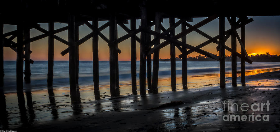 Under The Boardwalk Photograph by Mitch Shindelbower