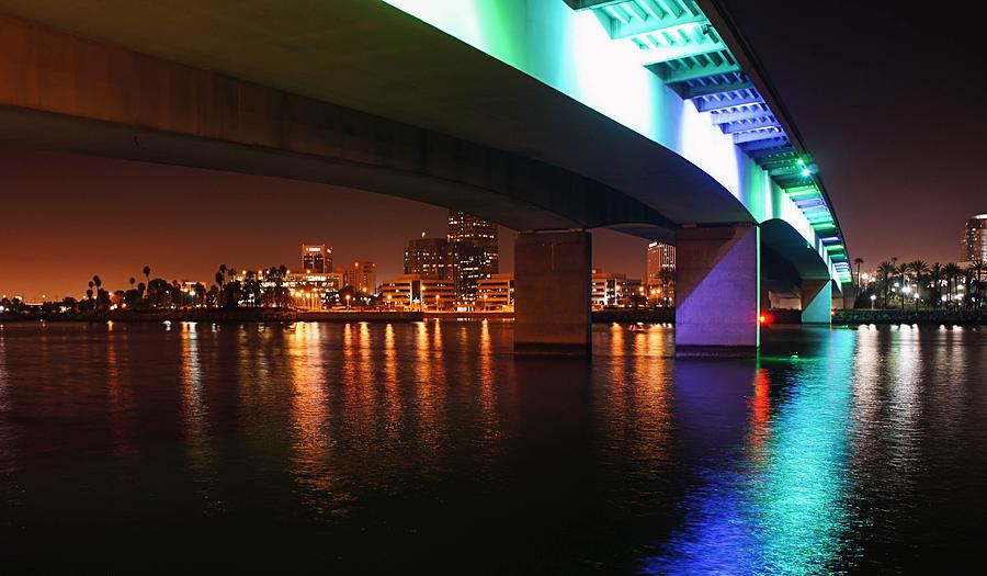Under the Bridge in Long Beach Photograph by Jenny Hudson