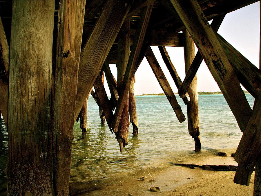 Under the Broke Dock Photograph by Kim Pippinger