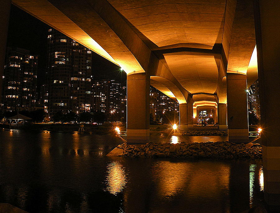 Bridge Photograph - Under the Cambie Street Bridge by Brian Chase