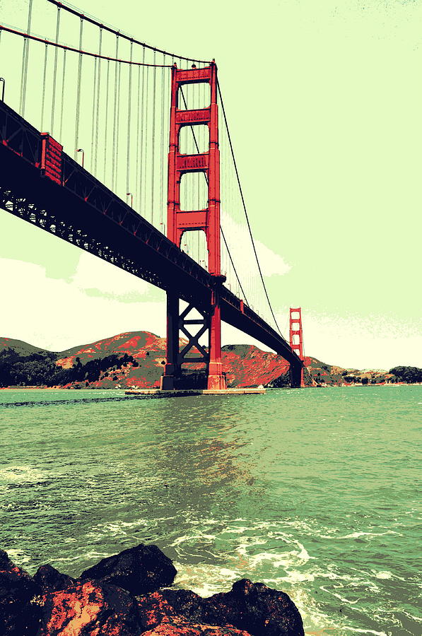 Under the Golden Gate Photograph by Michelle Calkins