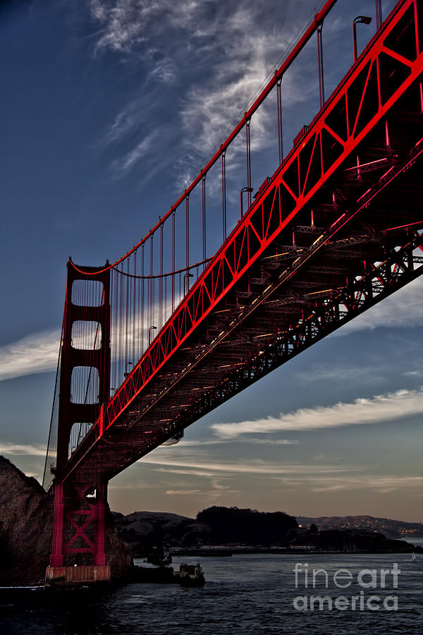 Under the Golden Gate Photograph by Shirley Mangini