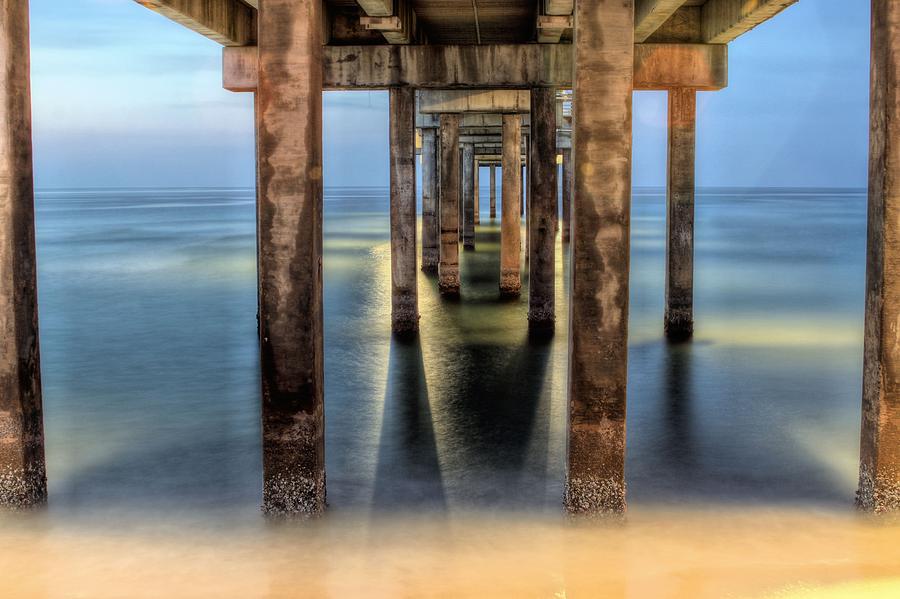 Under the Gulf Shores Pier Photograph by JC Findley