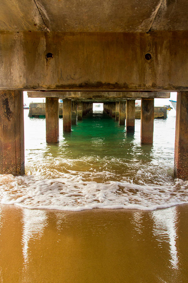 Landscape Photograph - Under the Jetty by Niko Photo