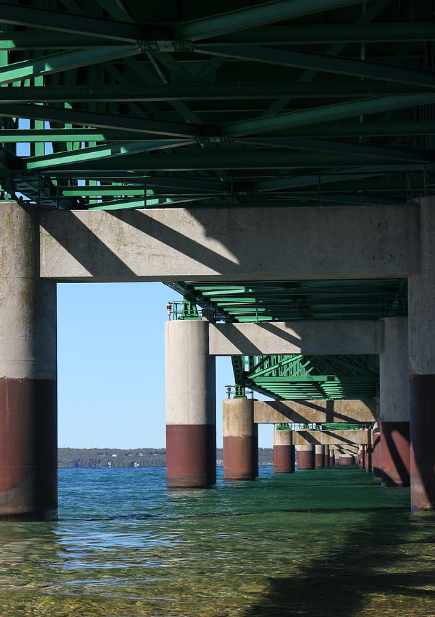 Lake Michigan Photograph - Under the Mac 3 by Mary Bedy