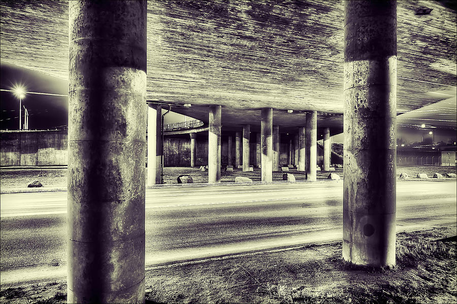 Architecture Photograph - Under the Overpass by EXparte SE