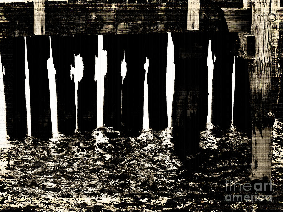 Abstract Photograph - Under the Pier by Avis  Noelle