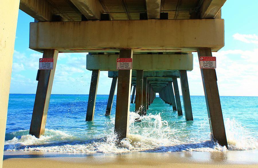 Under the Pier Photograph by Catie Canetti