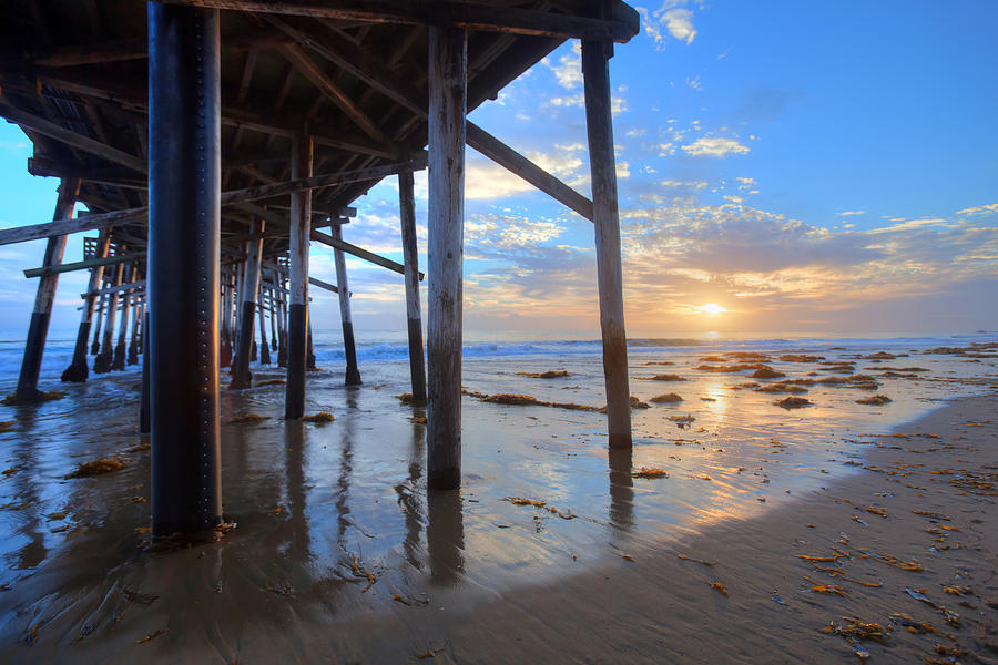 Newport Beach Photograph - Under the Pier by Cliff Wassmann