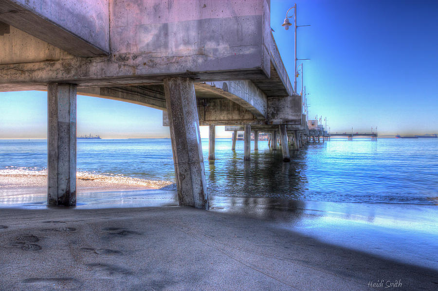 Nature Photograph - Under The Pier by Heidi Smith