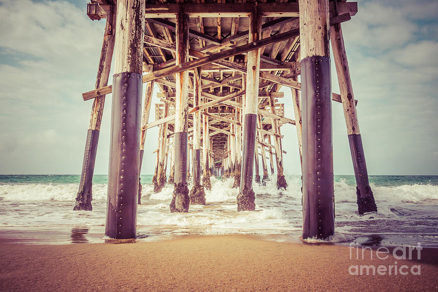 Newport Beach Photograph - Under the Pier in Orange County California Picture by Paul Velgos