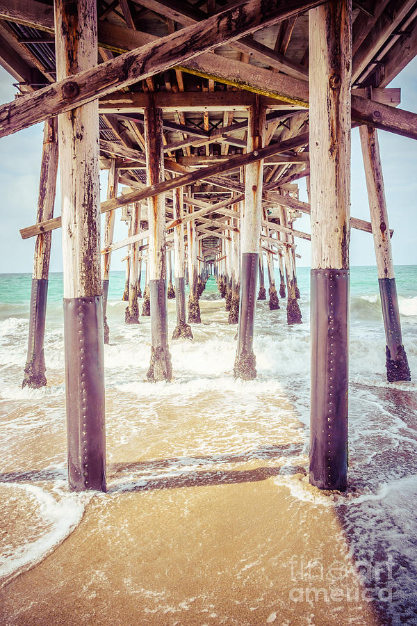 Under the Pier in Southern California Picture Photograph by Paul Velgos
