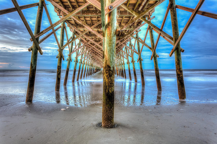 Under the Pier Photograph by Keith Allen