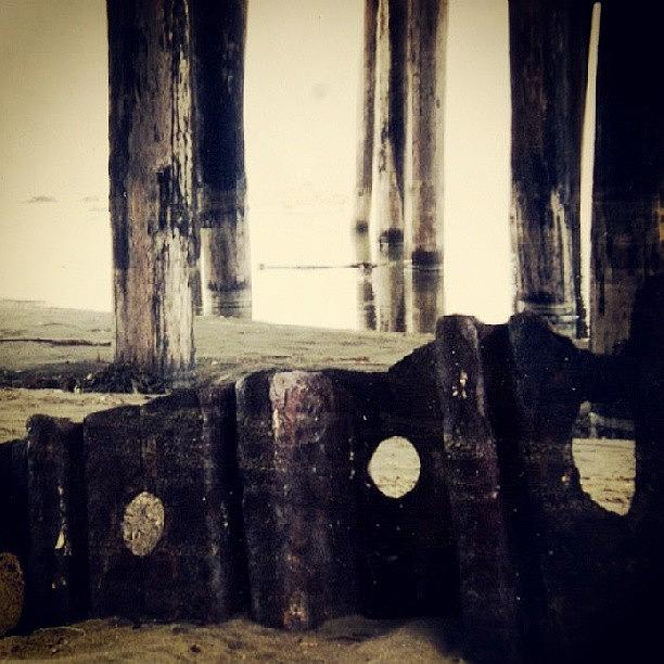 Beach Photograph - Under the Pier by Niki Crawford