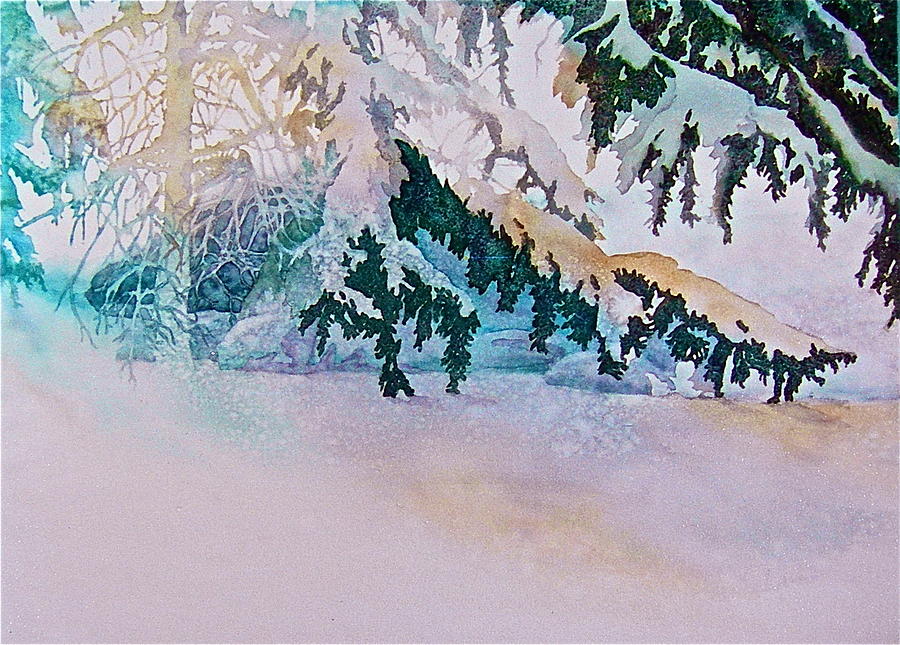 Under the Pines Painting by Carolyn Rosenberger