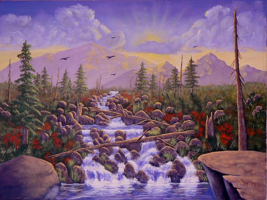Under the Rainbow Painting by Ray Nutaitis