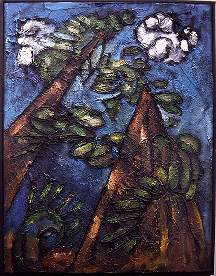 Texture Painting - Under the Redwoods by Ross Drago Texture Painting - Under the Redwoods by Ross Drago
