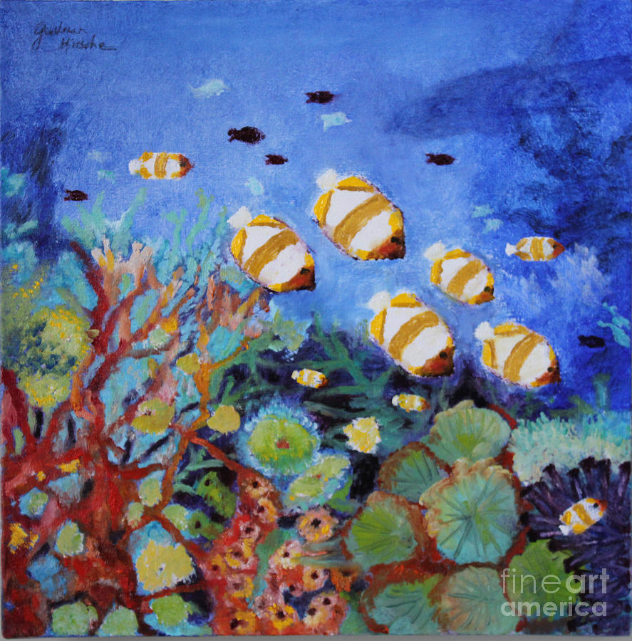 Under the Sea Painting by Gudrun Hirsche - Pixels