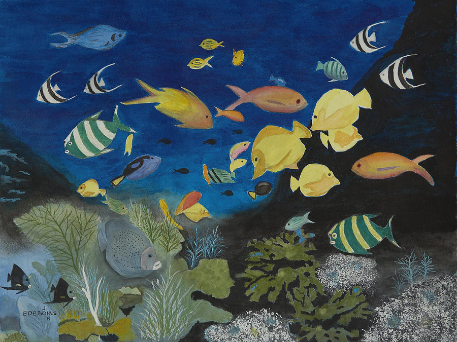 Under the Sea Painting by John Edebohls - Fine Art America