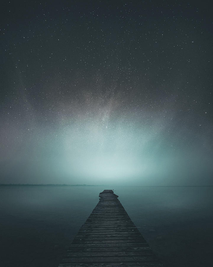 Pier Photograph - Under The Stars by Andrea Fraccaroli
