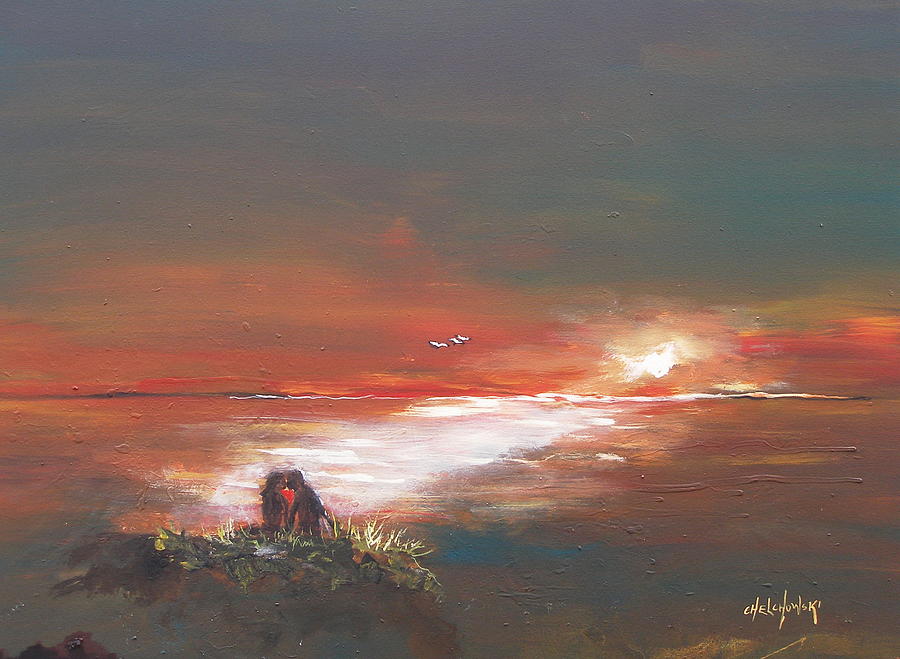Under The Sunset Painting by Miroslaw  Chelchowski