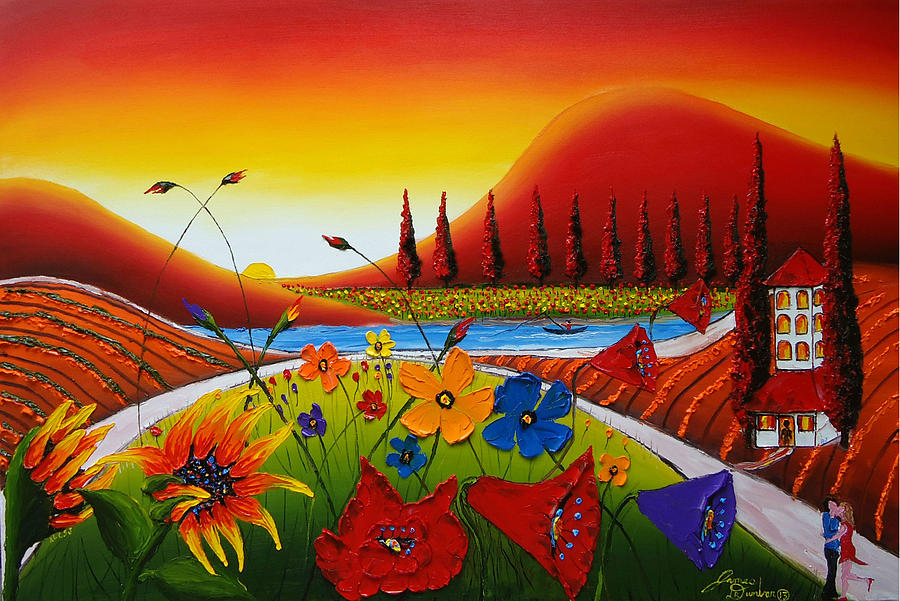 Under The Tuscan Sun 4 Painting by James Dunbar