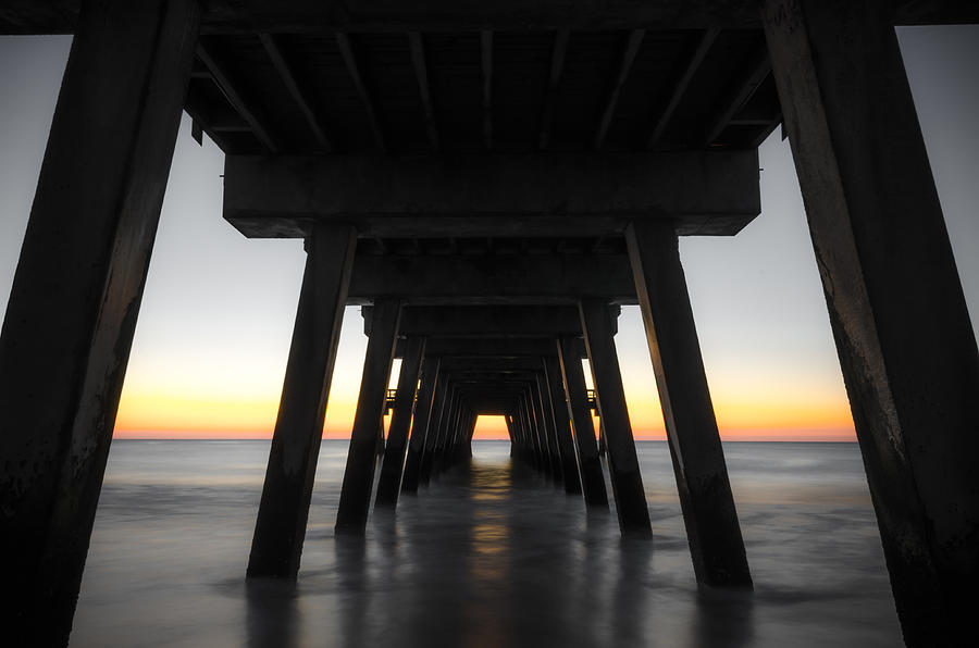 Under the Tybee Island Pier Photograph by Anthony Doudt