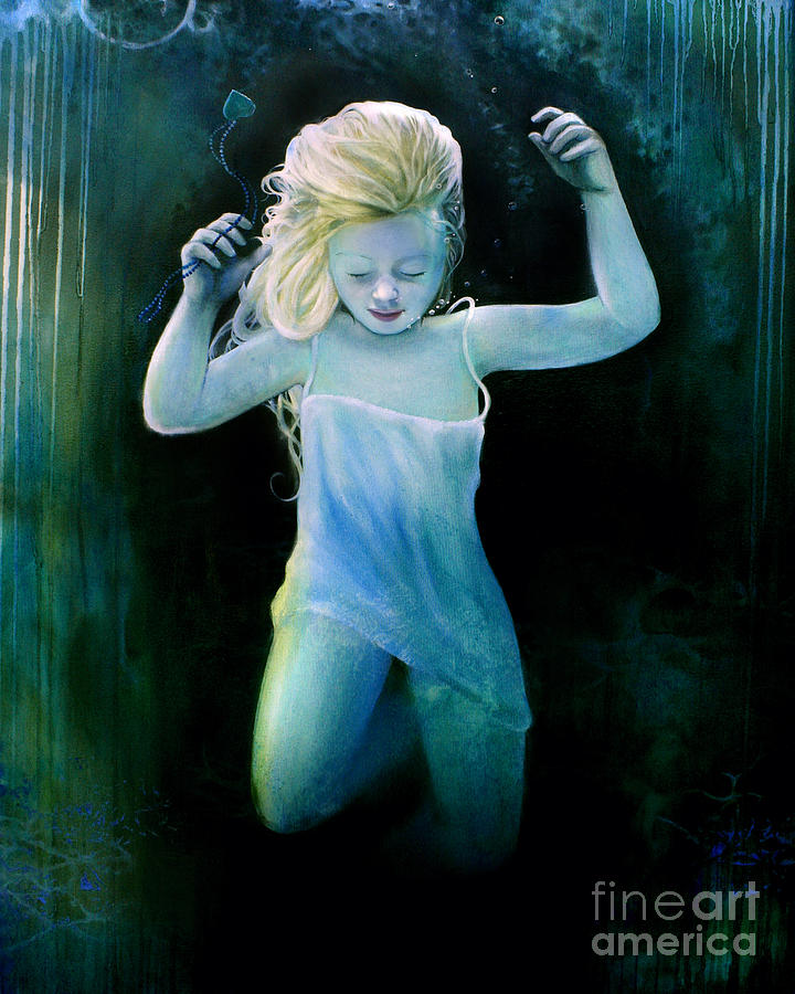 Dreams Painting - Under Water Love by Michael Parsons